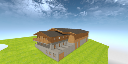 Ansicht vom Parkplatz/altem Kuhstall