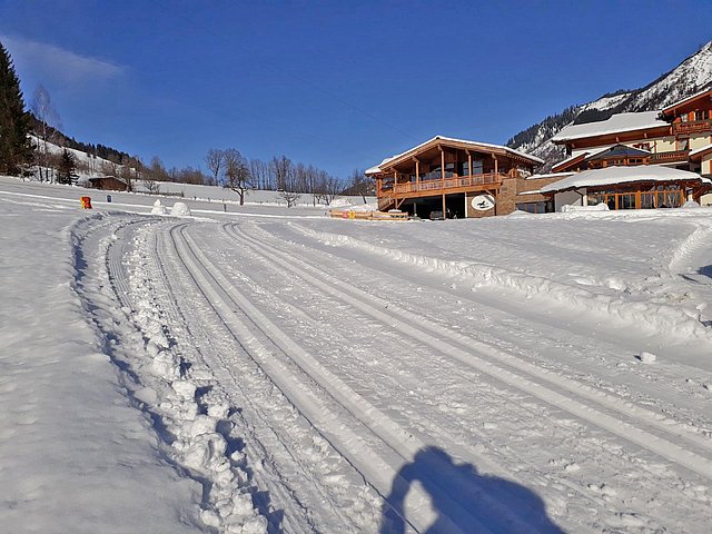 Die gespurten Loipen 