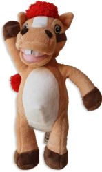 Maskottchen Klaru vom Ponyhof