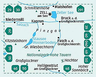 Wanderkarte Region Zell am See