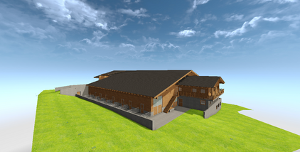 Ansicht von der Reithalle